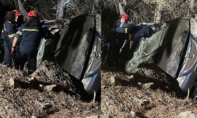 agriogourouno Απέφυγε το αγριογούρουνο αλλά έπεσε στον γκρεμό