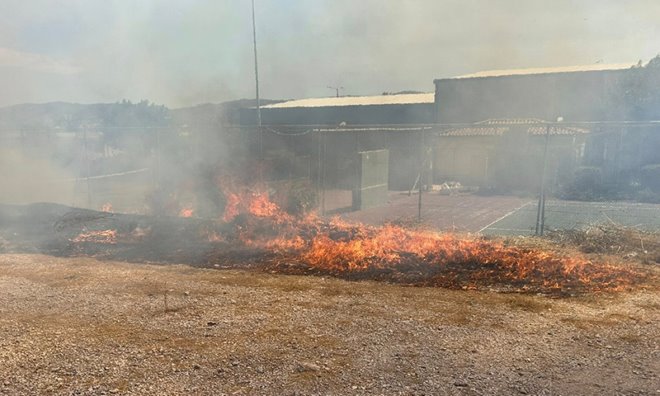 fotia anavysso Πρόλαβαν τη φωτιά στον Αγ. Παντελεήμονα Αναβύσσου