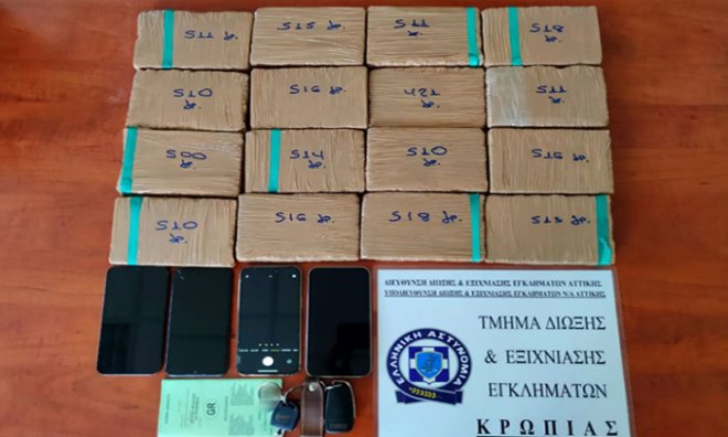 Συνελήφθησαν τρία νεαρά άτομα στα Καλύβια που θα διακινούσαν 8 κιλά ηρωίνης 1 iroini kalyvia iroini kalyvia Συνελήφθησαν τρία νεαρά άτομα στα Καλύβια που θα διακινούσαν 8 κιλά ηρωίνης